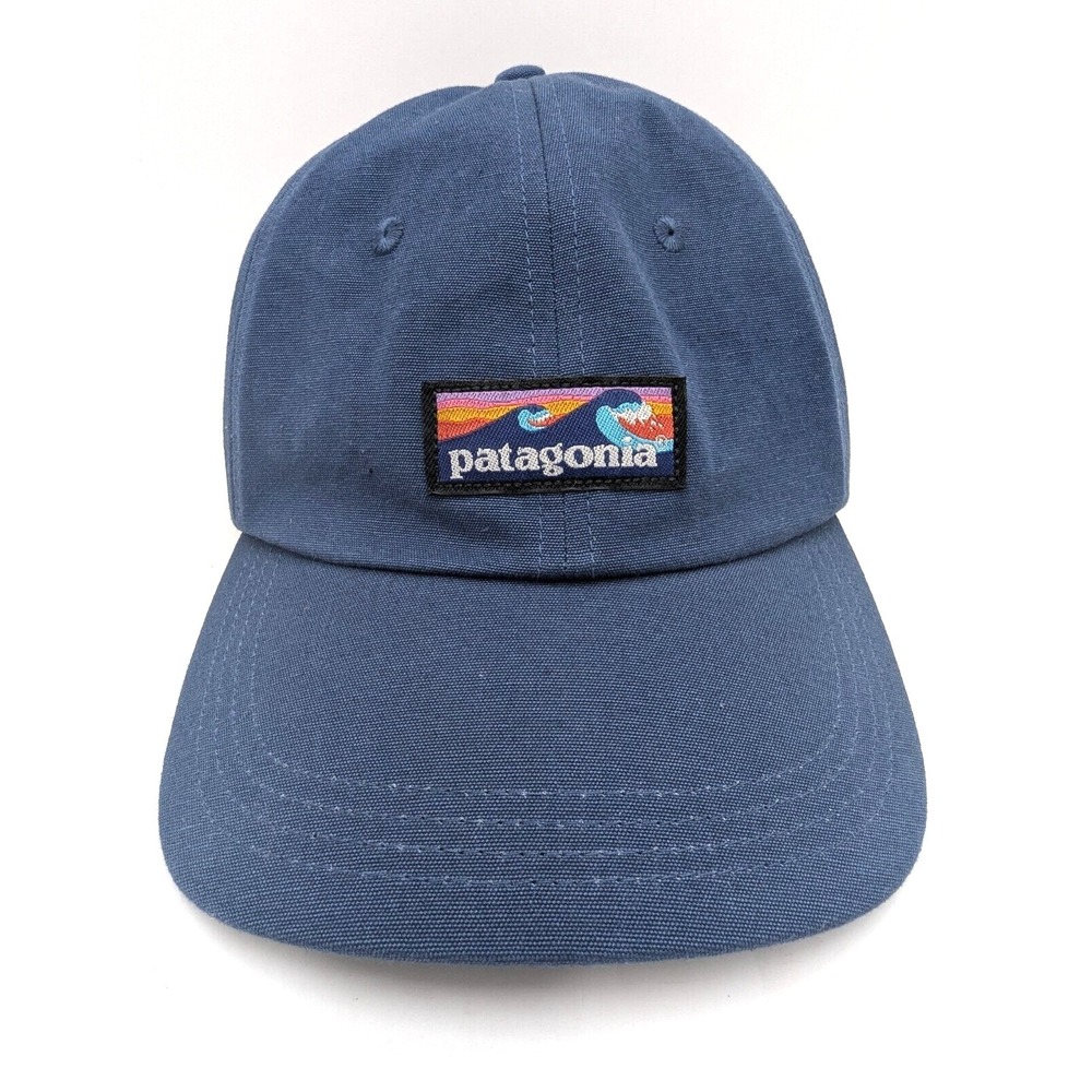 Patagonia Boardshort Wave Label NetPlus Funfarer Snap Back Cap Forge Blue Mens